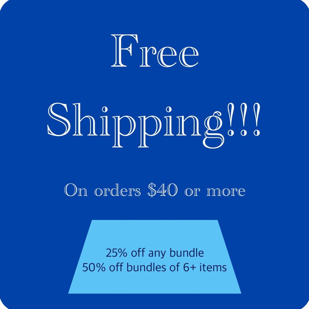 Free Shipping On All Orders $40 Or More After Discount